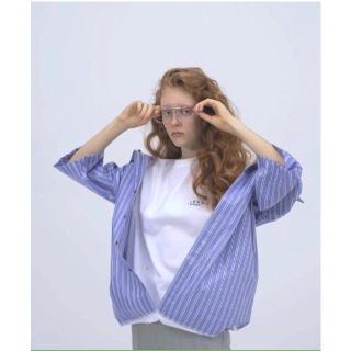 ルシェルブルー(LE CIEL BLEU)の最終値下げ！　アイレネ　IRENE デザインTシャツ(シャツ/ブラウス(長袖/七分))