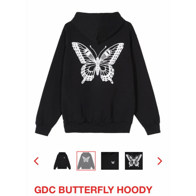 girls don't cry butterfly hoody  black L