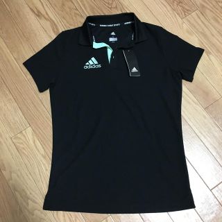 アディダス(adidas)のアディダス メンズ黒ポロシャツ新品(ポロシャツ)