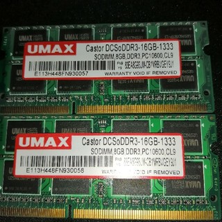 Mac対応DDR3 メモリ2枚セット(PCパーツ)
