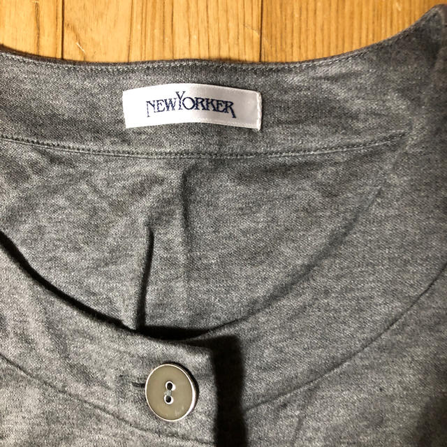 NEWYORKER(ニューヨーカー)の美品　ニューヨーカーの薄手ジャケット レディースのジャケット/アウター(ノーカラージャケット)の商品写真