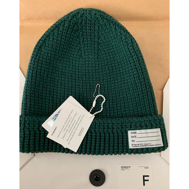 VISVIM KNIT BEANIE (COTTON) ニットキャップ グリーン | フリマアプリ ラクマ