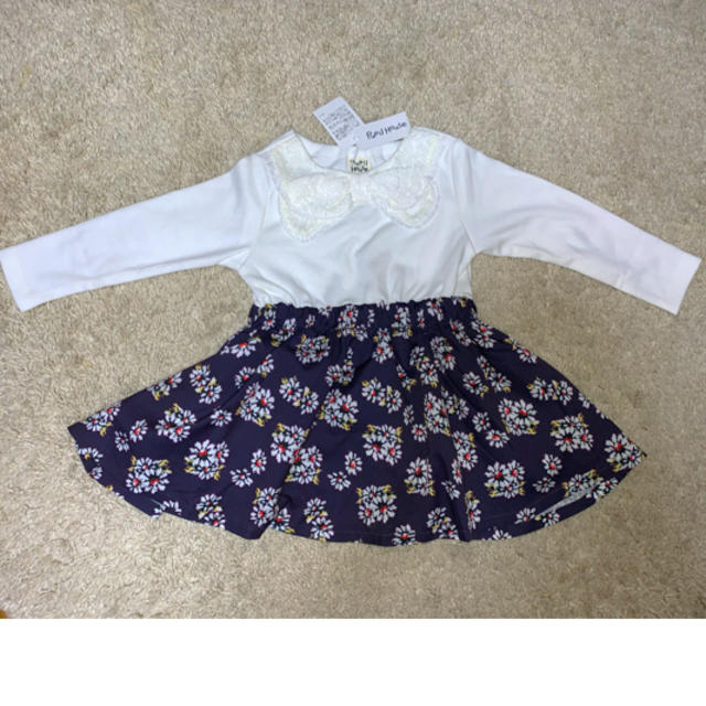 NARUMIYA INTERNATIONAL(ナルミヤ インターナショナル)の新品　pupil Houseワンピース 90 キッズ/ベビー/マタニティのキッズ服女の子用(90cm~)(ワンピース)の商品写真