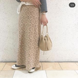 フラワー(flower)の【 flower 】swinging lace skirt(ロングスカート)