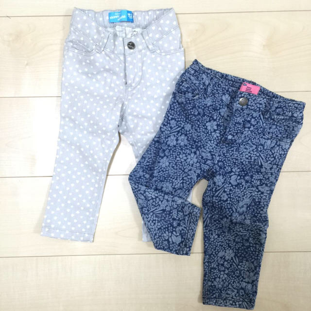 Old Navy(オールドネイビー)の新品パンツ 2本セット(u_u)訳あり キッズ/ベビー/マタニティのキッズ服女の子用(90cm~)(パンツ/スパッツ)の商品写真