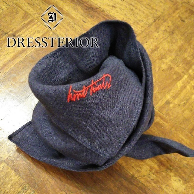 DRESSTERIOR(ドレステリア)の新品 ドレステリア✨DRESSTERIOR hint hint リネン スカーフ レディースのファッション小物(バンダナ/スカーフ)の商品写真
