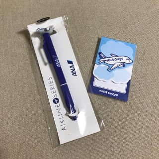 エーエヌエー(ゼンニッポンクウユ)(ANA(全日本空輸))のANA ボールペン　ANA CARGOミニ付箋　セット(ペン/マーカー)