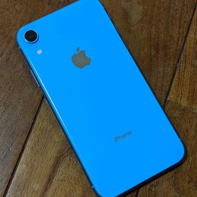 Apple - iPhone XR Blue 128GB バッテリー96% Appleストア購入
