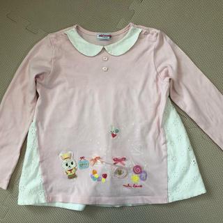 ミキハウス(mikihouse)のミキハウス　ピンクの長袖のカットソー　120サイズ(Tシャツ/カットソー)