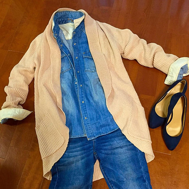 GAP(ギャップ)の美品 GAP ニットカーデガン レディースのトップス(カーディガン)の商品写真