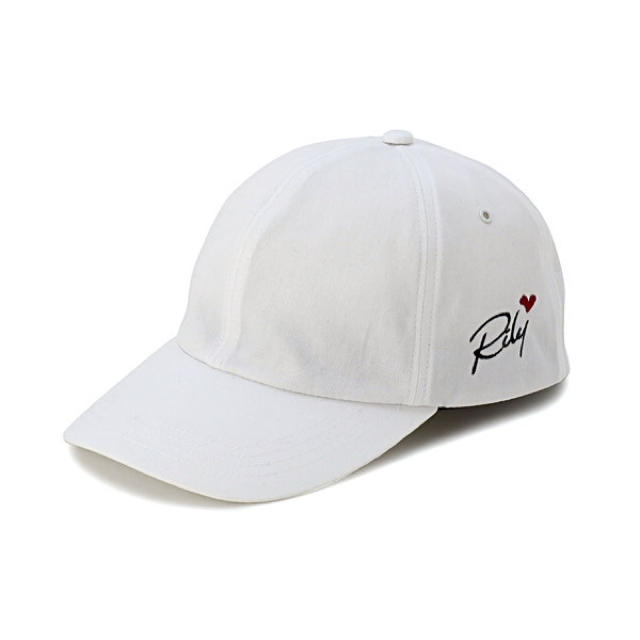 RILY Heart Logo 6Panel Cap White