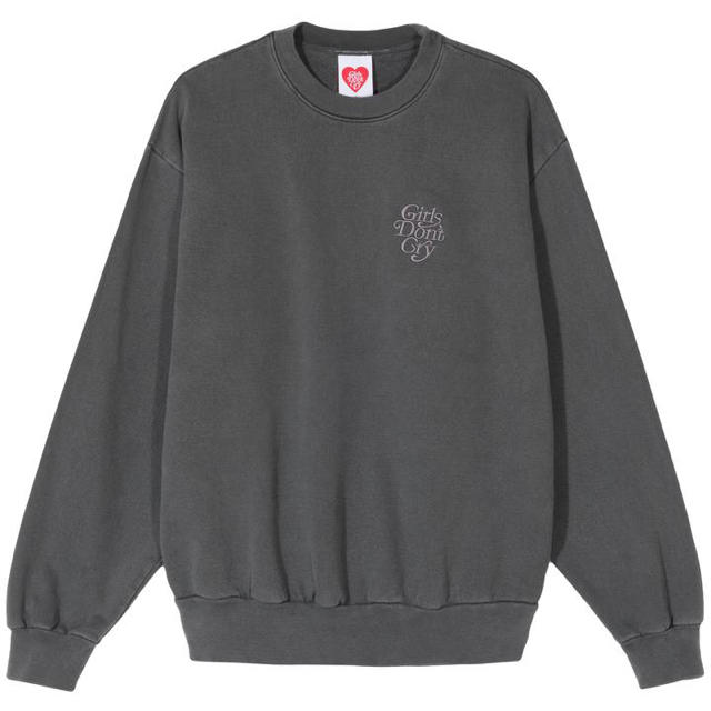 girls don't cry crew neck sweat black 黒S