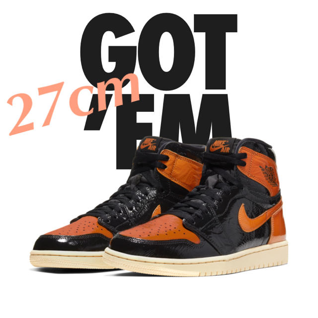 スニーカーAIR JORDAN 1 SHATTERED BACKBOARD