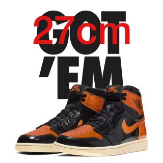 ナイキ(NIKE)のAIR JORDAN 1 SHATTERED BACKBOARD 27cm(スニーカー)