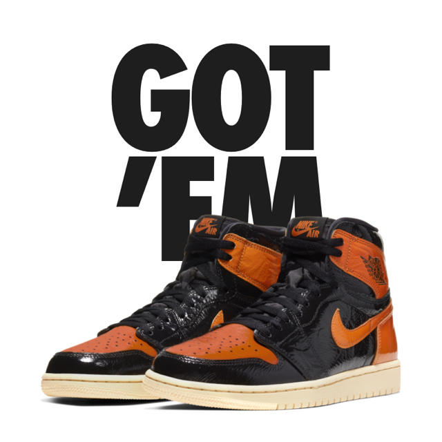 スニーカーAIR JORDAN 1 SHATTERED BACKBOARD 27.5