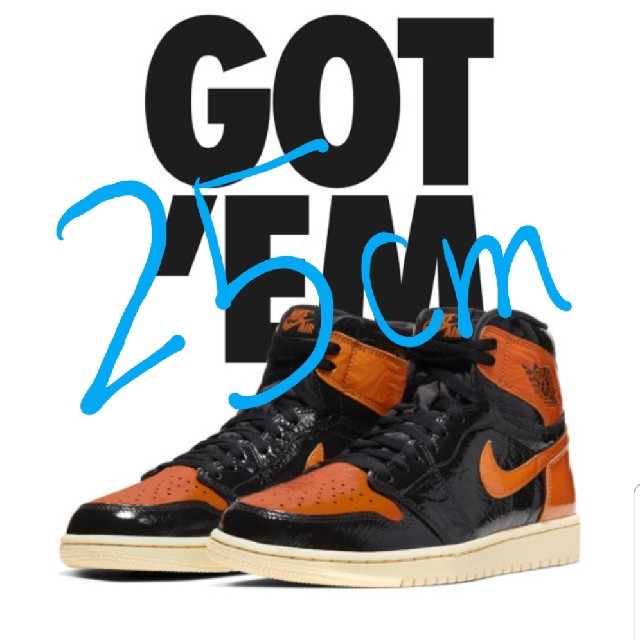 NIKE(ナイキ)のAIR JORDAN 1 SHATTERED BACKBOARD 3.0 メンズの靴/シューズ(スニーカー)の商品写真