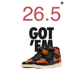 ナイキ(NIKE)のAIR JORDAN 1 SHATTERED BACKBOARD 26.5(スニーカー)