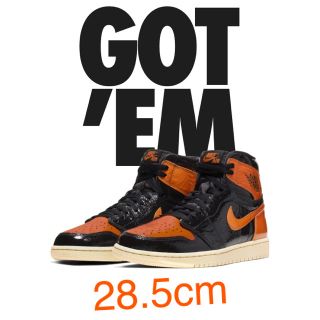 ナイキ(NIKE)のAIR JORDAN1 ジョーダン1 BLACK ORANGE ブラックオレンジ(スニーカー)