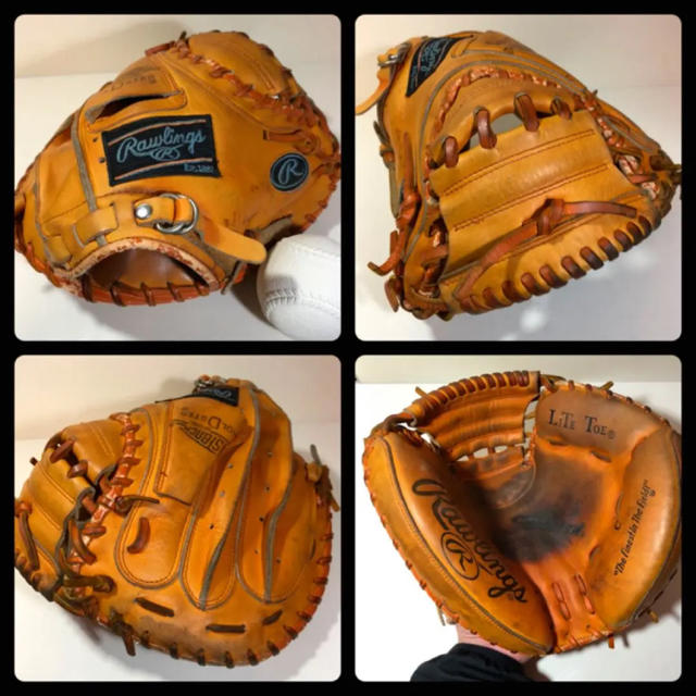 Rawlings(ローリングス)の◆良型 即戦力◆ ヘリ革剥がれ有り ローリングス キャッチャーミット 新品ボール スポーツ/アウトドアの野球(グローブ)の商品写真