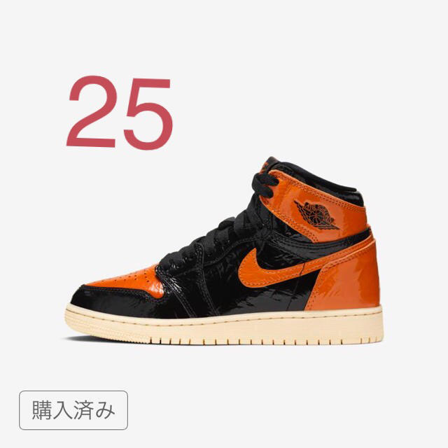 Nike air Jordan 1 high og ジュニア　25