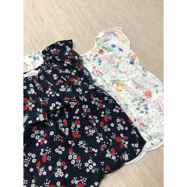 H&M(エイチアンドエム)の＊H&M＊ブラウス＊2着セット＊ キッズ/ベビー/マタニティのキッズ服女の子用(90cm~)(ブラウス)の商品写真