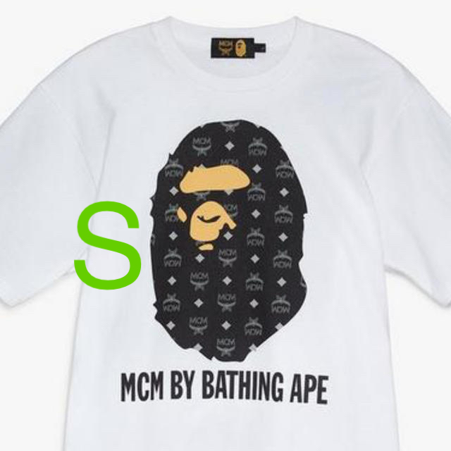【S】MCM bape ape Tシャツ　黒　ブラックトップス