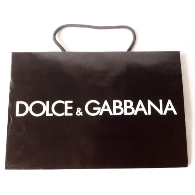 DOLCE&GABBANA(ドルチェアンドガッバーナ)の美品DOLCE&GABBANAショップバック紙袋ショッパー・ショップ袋(ヤラメP レディースのバッグ(ショップ袋)の商品写真