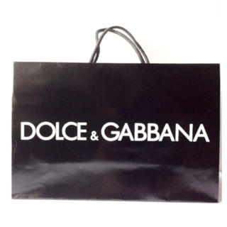 ドルチェアンドガッバーナ(DOLCE&GABBANA)の美品DOLCE&GABBANAショップバック紙袋ショッパー・ショップ袋(ヤラメP(ショップ袋)