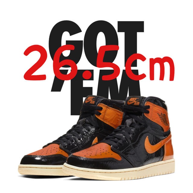 NIKE Air Jordan 1 Black/Orange 26.5