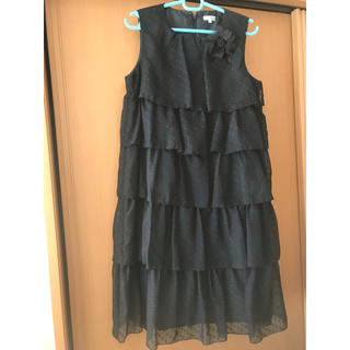 ノースリーブ　ティアード　ドレス(ドレス/フォーマル)
