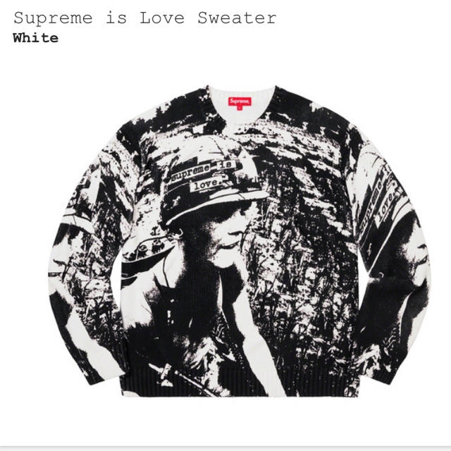 新品定価以下　19aw supreme is love sweater