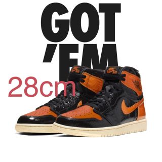 ナイキ(NIKE)のNike Air ジョーダン  Jordan1 シャタバ 28cmm(スニーカー)