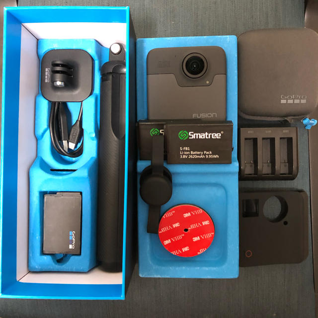 Gopro fusion フルセット＋α （本体ほぼ新品） 1