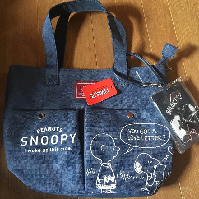 Snoopy 新品 未使用品 Snoopyしまむらトート パスケース付き の通販 By やまさん スヌーピーならラクマ