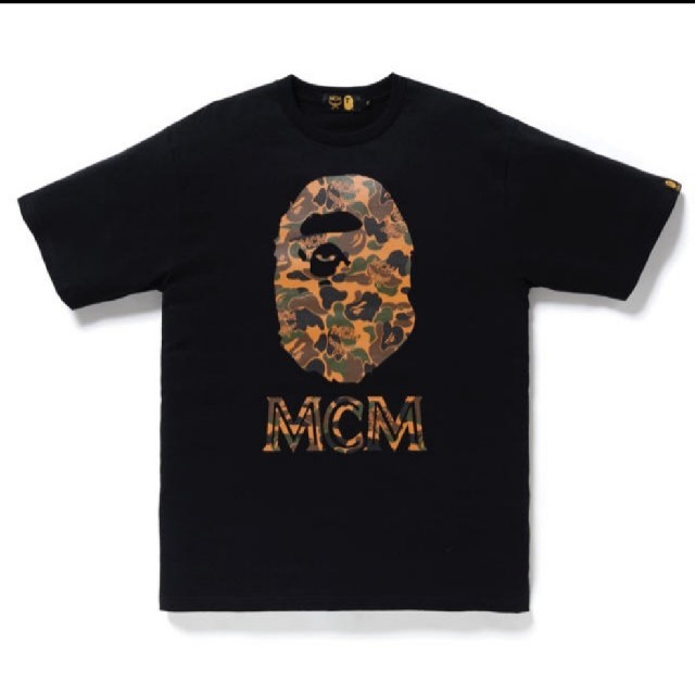 Lサイズ bape mcm tee T 黒　ブラック