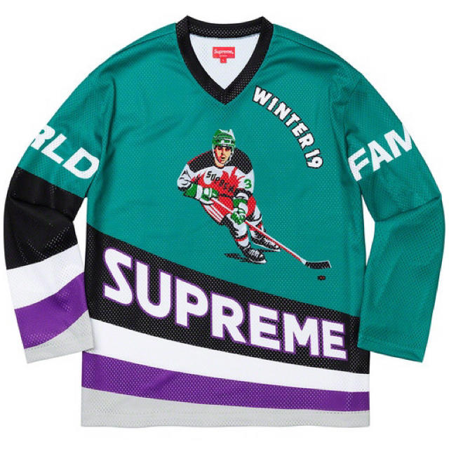 Supreme Crossover Hockey Jersey Teal XLトップス