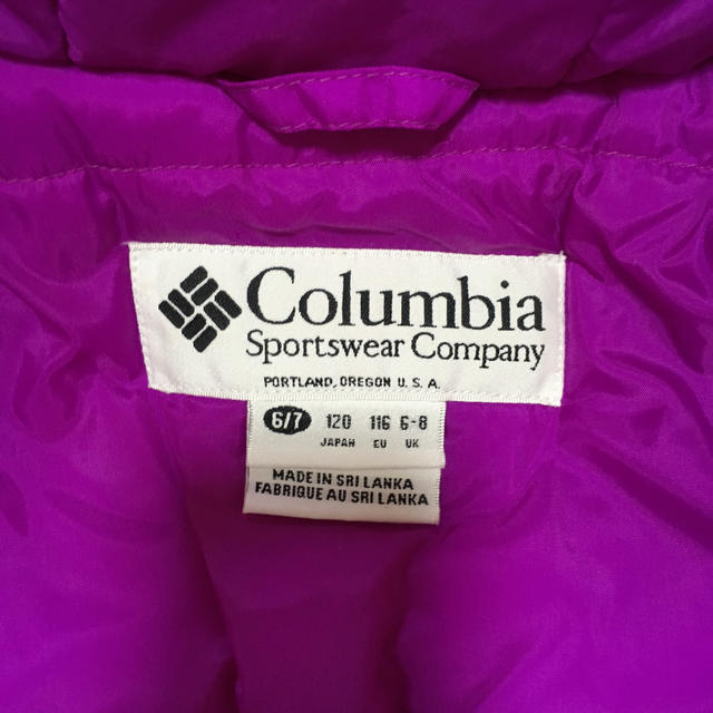 Columbia(コロンビア)のコロンビア  キッズアウター 120cm キッズ/ベビー/マタニティのキッズ服女の子用(90cm~)(ジャケット/上着)の商品写真