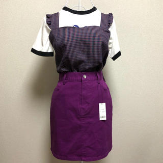 ウィゴー(WEGO)の紫スカート(ミニスカート)