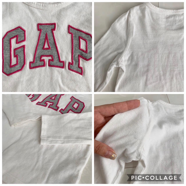 babyGAP(ベビーギャップ)の❤︎2点セット❤︎ロンT＆トレーナー❤︎ロゴ❤︎ キッズ/ベビー/マタニティのキッズ服女の子用(90cm~)(Tシャツ/カットソー)の商品写真