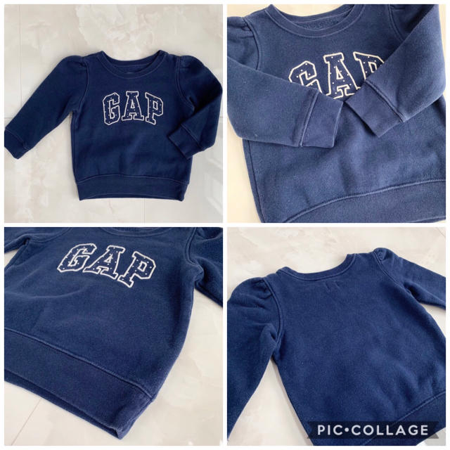 babyGAP(ベビーギャップ)の❤︎2点セット❤︎ロンT＆トレーナー❤︎ロゴ❤︎ キッズ/ベビー/マタニティのキッズ服女の子用(90cm~)(Tシャツ/カットソー)の商品写真