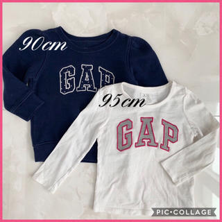 ベビーギャップ(babyGAP)の❤︎2点セット❤︎ロンT＆トレーナー❤︎ロゴ❤︎(Tシャツ/カットソー)