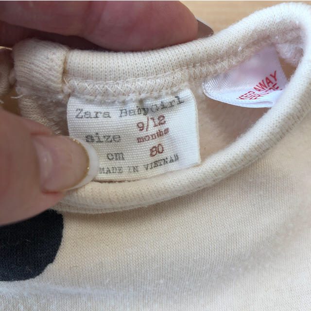 ZARA(ザラ)のZARA ドット柄　ワンピース キッズ/ベビー/マタニティのベビー服(~85cm)(ワンピース)の商品写真