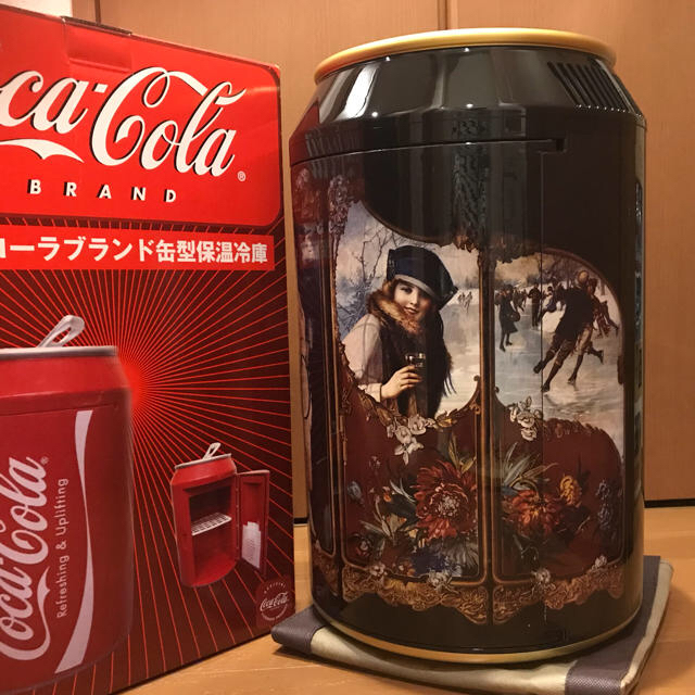 Coca-Colaライセンス 缶型 保温冷庫【新品美品】ブラック 売れ筋介護