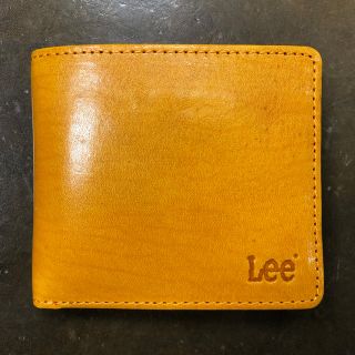 リー(Lee)の【新品 未使用】Lee 二つ折り財布 イタリーレザー イエロー(折り財布)