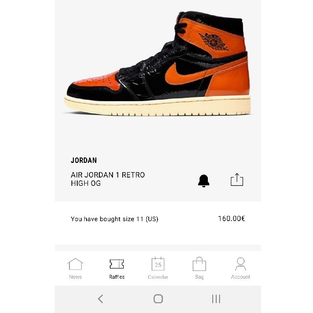 NIKE(ナイキ)のAIR JORDAN 1 SHATTERED BACKBOARD 3.0 メンズの靴/シューズ(スニーカー)の商品写真