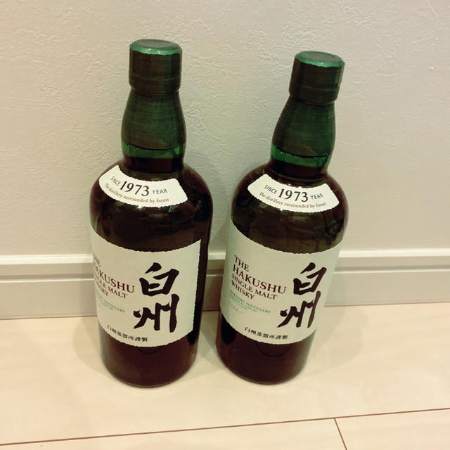 白州 ウイスキー 700ml 新品未開封 箱なし 2本セット 食品/飲料/酒 酒