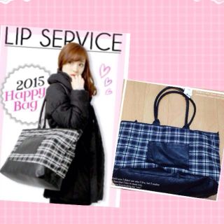 リップサービス(LIP SERVICE)の未使用 リップサービス チェック バック(トートバッグ)