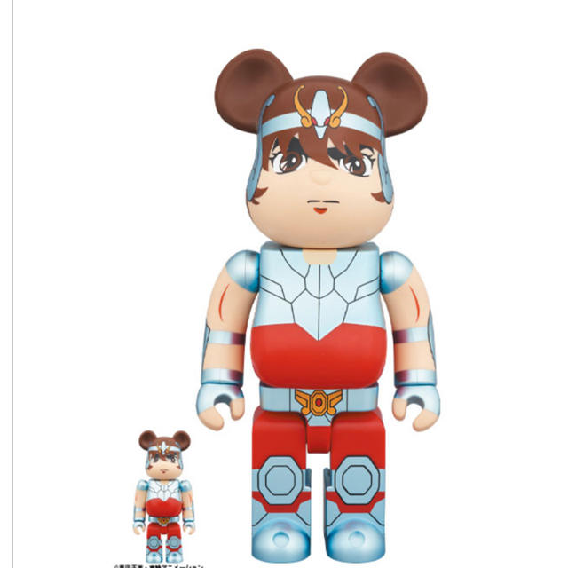 ベアブリッ MEDICOM TOY - ベアブリック be@rbrick 天馬星座の星矢 100 400%の ベアブリッ