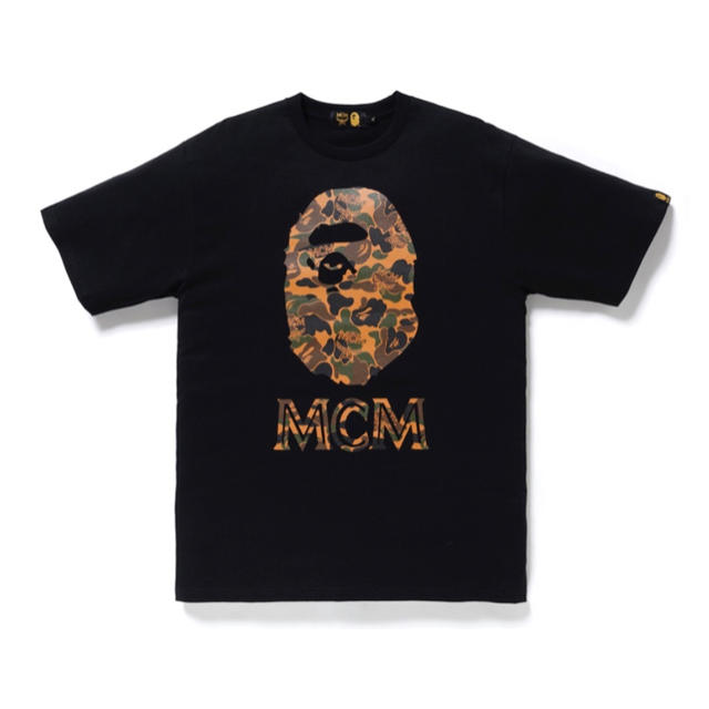 メンズMCM × BAPE® CAMO APE HEAD TEE Black