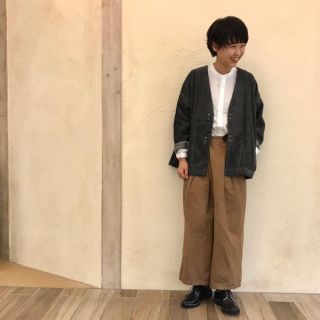 nest Robe ネストローブ コーデュロイ ノーカラー ジャケット アウター